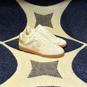 Isabel Marant Women’s Bryce Lace Sneaker White Pink Size 39 40